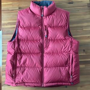 LLBean puffy vest Red